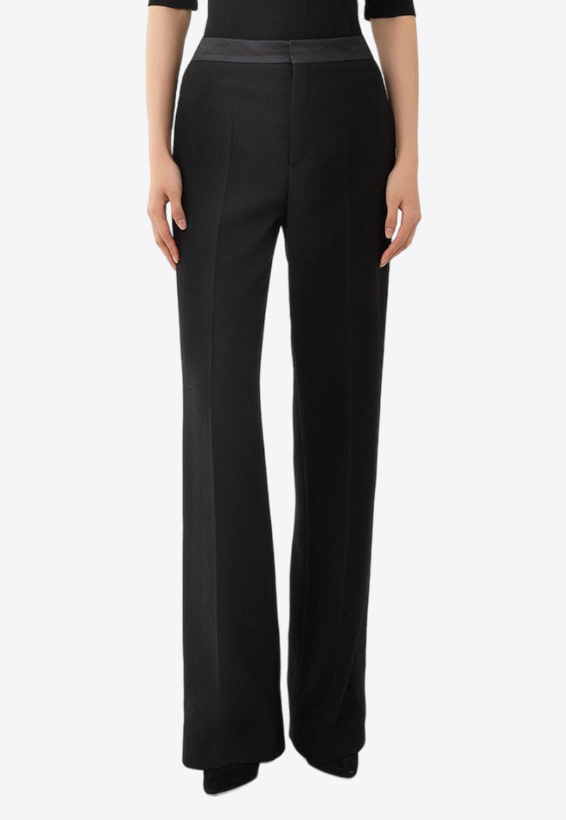 Chloé Wool Straight-Leg Pants CHC24SPA03068001 BLACK