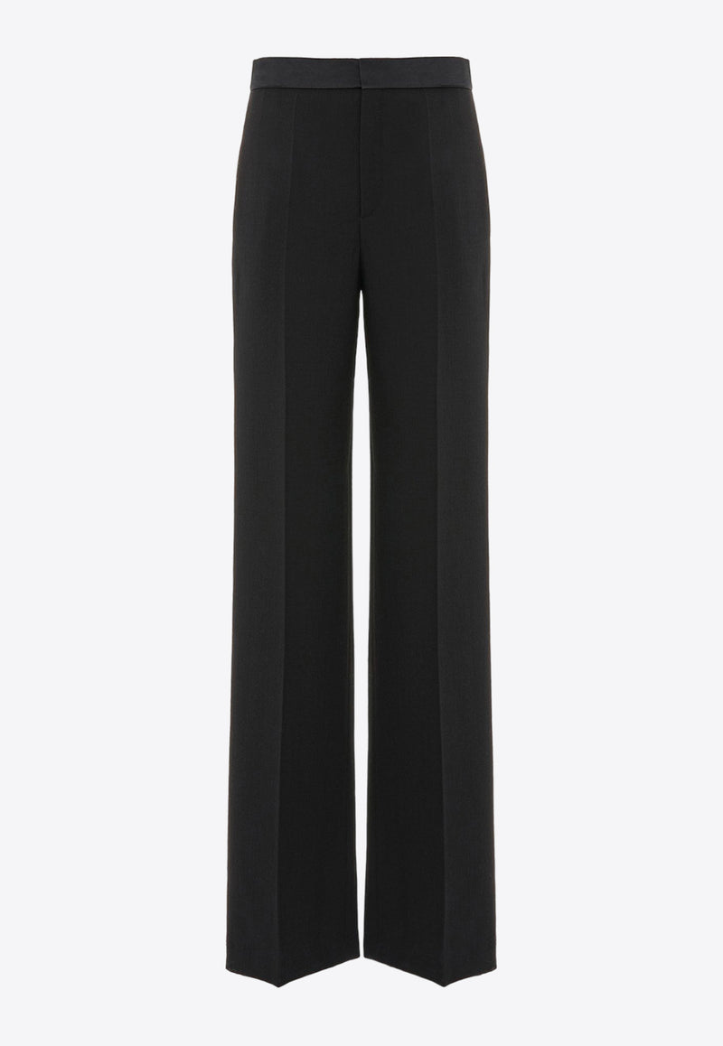 Chloé Wool Straight-Leg Pants CHC24SPA03068001 BLACK