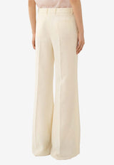 Chloé Low-Waist Flared Pants CHC24SPA06130103 COCONUT MILK