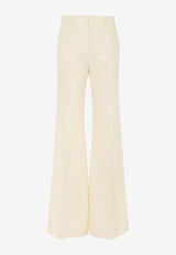 Chloé Low-Waist Flared Pants CHC24SPA06130103 COCONUT MILK