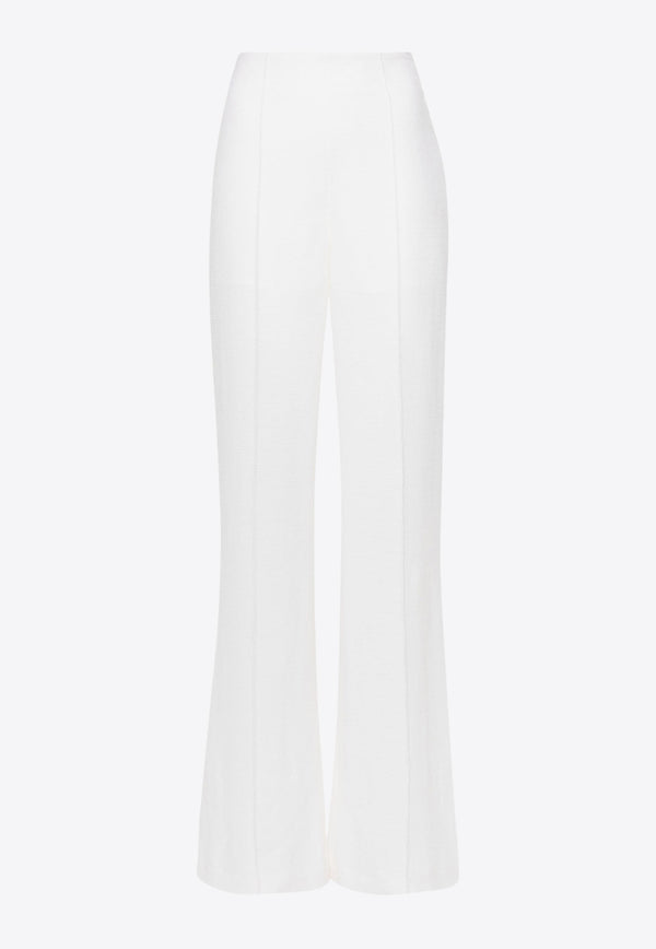 Chloé Cashmere Straight-Leg Pants CHC24SPA46169112 EDEN WHITE