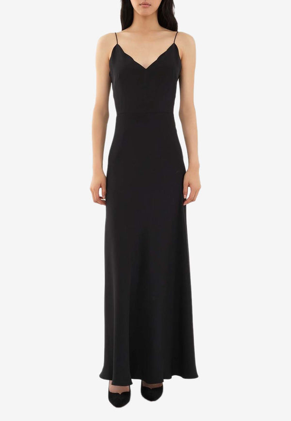 Chloé X Atelier Jolie Silk Maxi Dress CHC24SRO79013001 BLACK