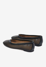 Chloé Marcie Ballerina Flats in Leather CHC24U973KM001 Black