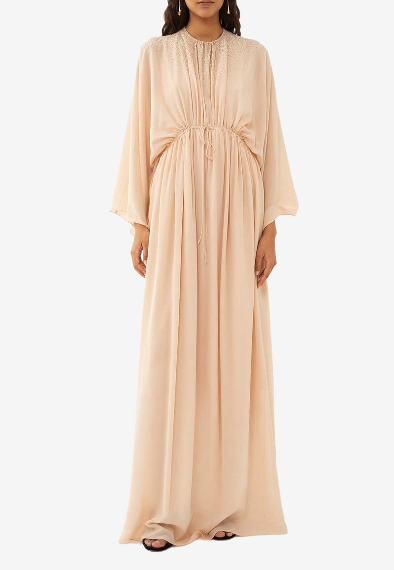 Chloé Sequin-Embellished Maxi Dress CHC24URO470026K7 Rose Dust