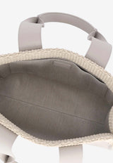 Chloé Paneled Woody Tote Bag CHC24US383M94083 Floral Grey