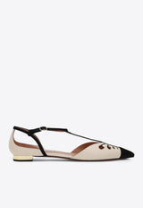 Aquazzura Camille Pointed-Toe Flats White CILFLAA0NSE/Q_AQUA-LTK