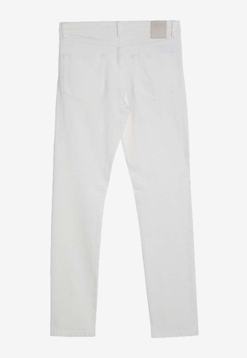 ZEGNA Basic Straight-Leg Jeans White CITYE8I81/P_ZEGNA-100