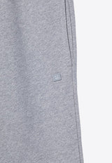 Acne Studios Kids Boys Face Patch Track Pants Gray CK0113WO/P_ACNE-X92