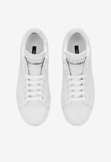 Dolce 
Gabbana Portofino Leather Low-Top Sneakers CK1544 A1065 80001 White