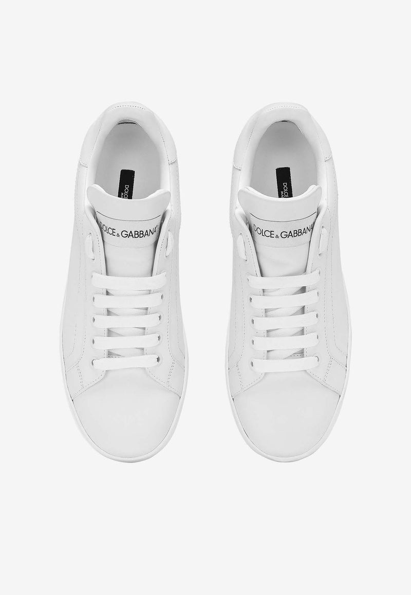 Dolce 
Gabbana Portofino Leather Low-Top Sneakers CK1544 A1065 80001 White