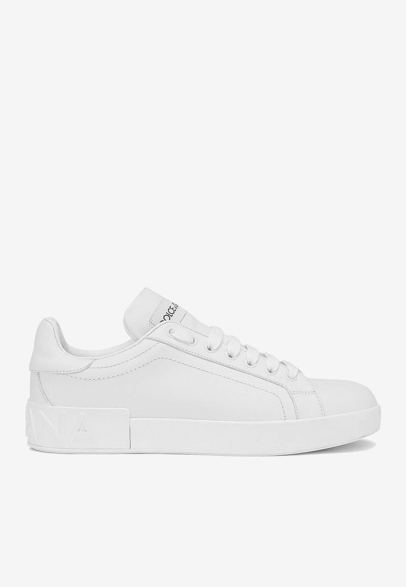 Dolce 
Gabbana Portofino Leather Low-Top Sneakers CK1544 A1065 80001 White