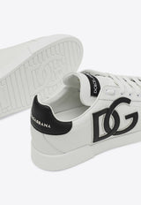 Dolce 
Gabbana Portofino DG Logo Leather Sneakers White CK1545AC330/P_DOLCE-89697