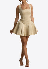 Club L London Bramble Puffball-Skirt Mini Dress CL134593025IVORY