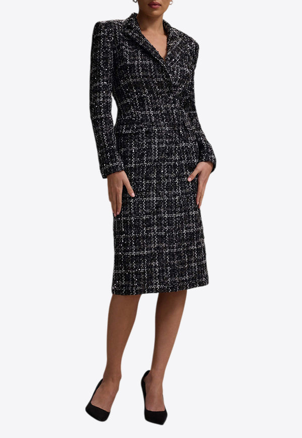 Club L London Cooper Boucle Midi Blazer Dress CL134878002BLACK