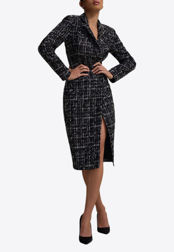 Club L London Cooper Boucle Midi Blazer Dress CL134878002BLACK