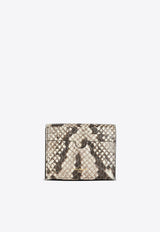 Balmain B-Buzz Snakeskin Leather Wallet CN1NN216LFPCANIMAL PRINT