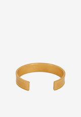 Balmain Logo Engraved Tubular Bracelet Gold CN1XH289MLTNGOLD