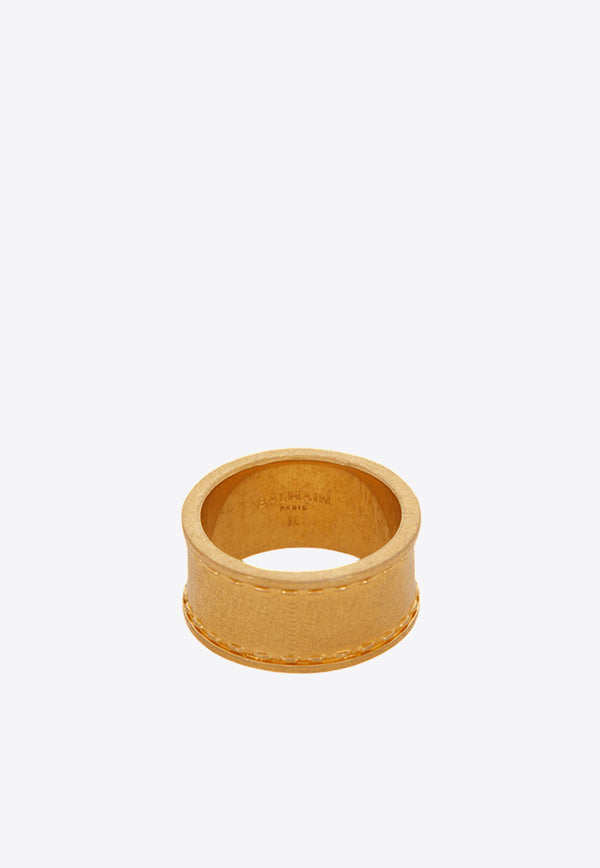 Balmain Signature Tubular Ring CN1XR284MLTNGOLD