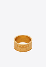 Balmain Signature Tubular Ring CN1XR284MLTNGOLD