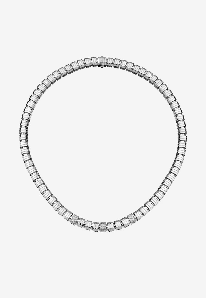 EÉRA Candy 18-karat White Gold Necklace with Diamonds Silver CNNEPL02U2