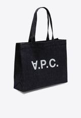 A.P.C. Large Daniela Denim Tote Bag  Indigo COCSX-M61446CO/P_APC-IAI