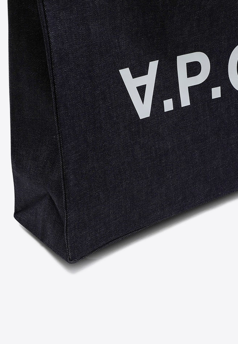 A.P.C. Large Daniela Denim Tote Bag  Indigo COCSX-M61446CO/P_APC-IAI