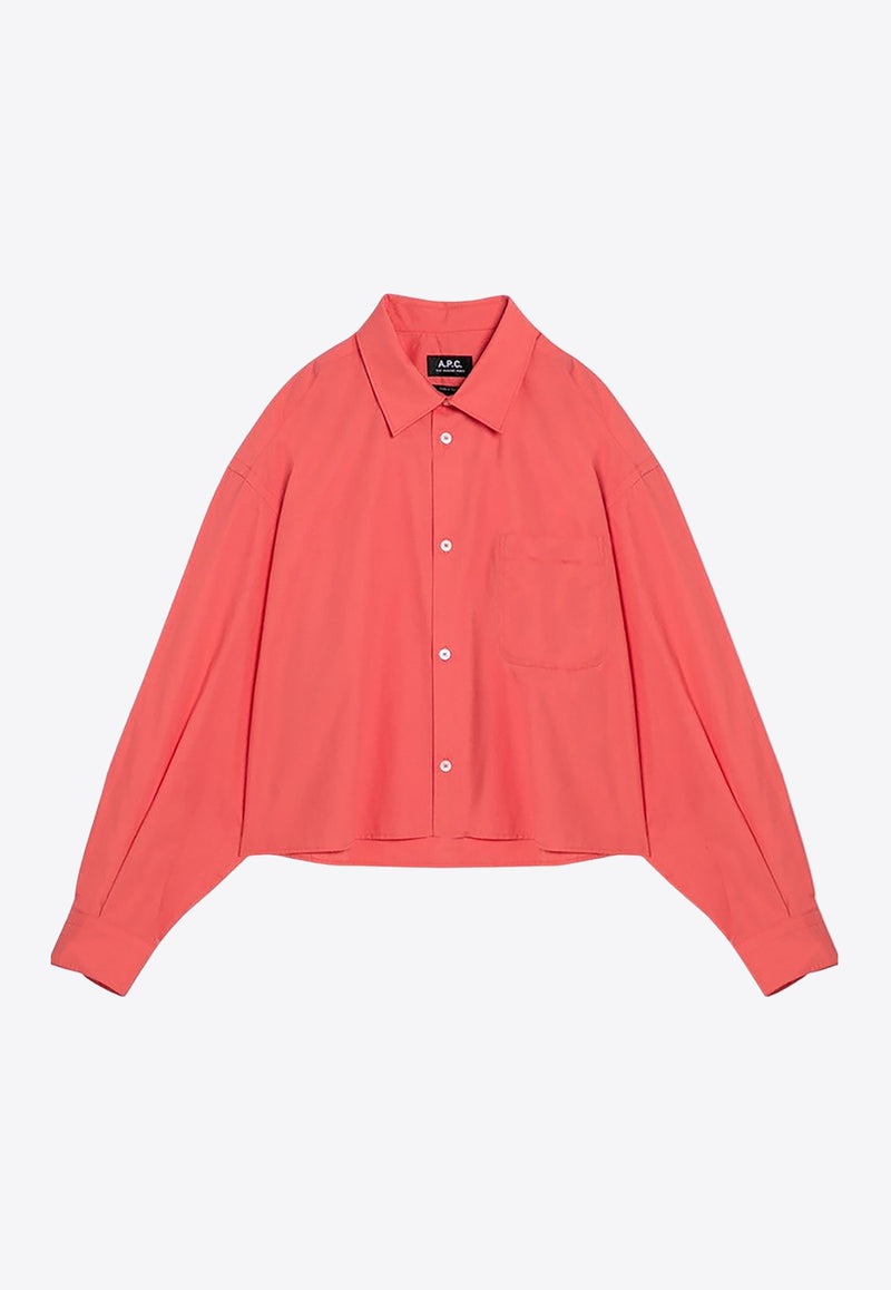 A.P.C. Sophia Long-Sleeved Shirt Peach COEVD-F12598CO/P_APC-FAG