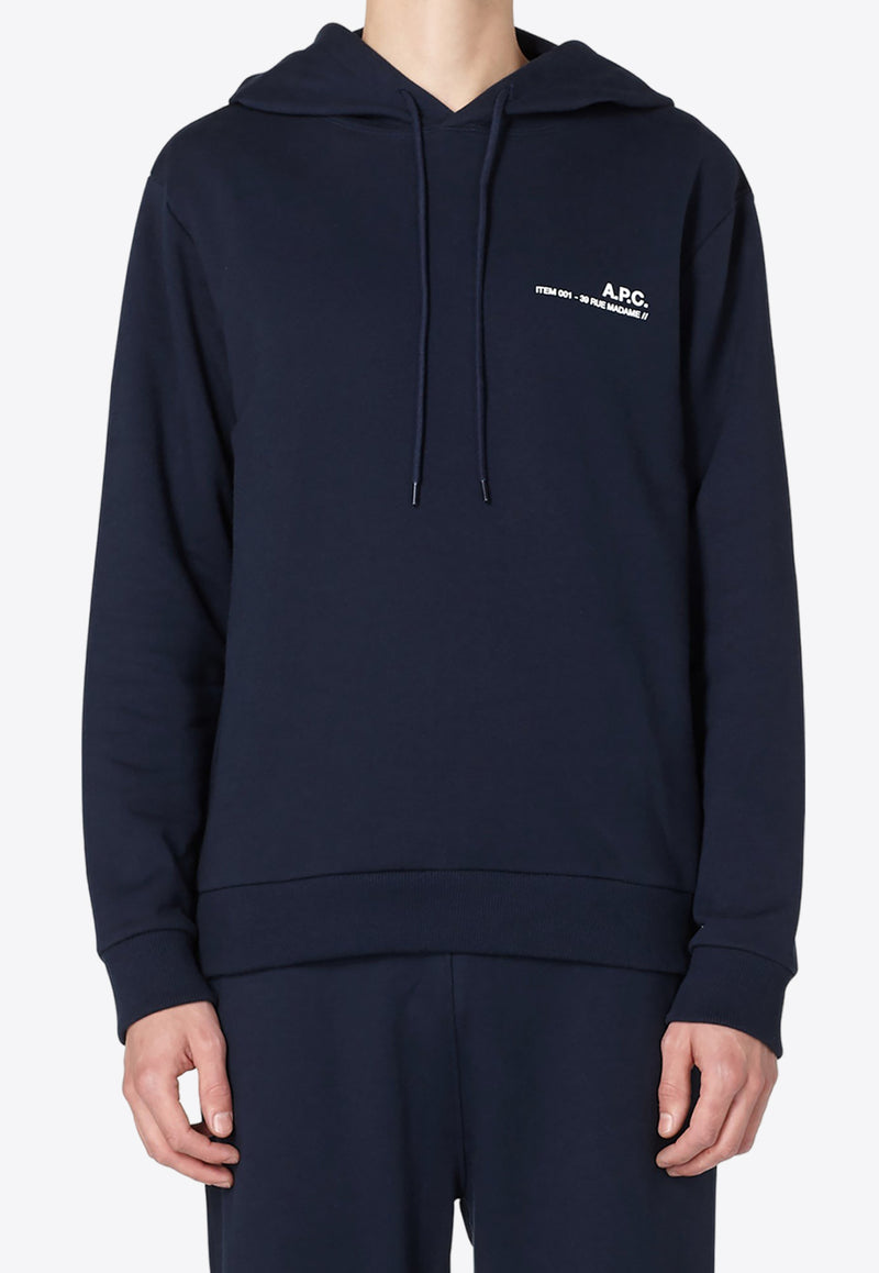 A.P.C. Item H Hooded Sweatshirt COFBQ-H27672NAVY