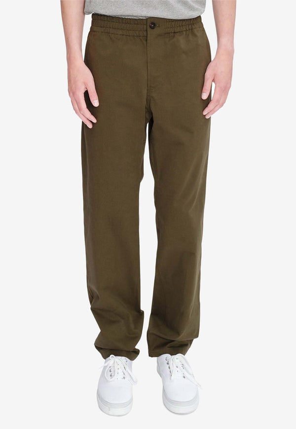 A.P.C. Chuck Straight-Leg Pants Khaki COGEW-H08408KHAKI