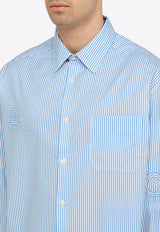 A.P.C. Malo Striped Button-Up Shirt Blue COGXW-H12532CO/O_APC-IAA