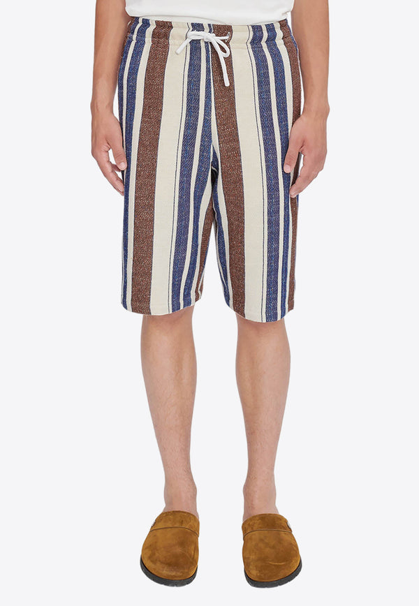 A.P.C. Paul Striped Bermuda Shorts COGYA-H10205BLUE MULTI