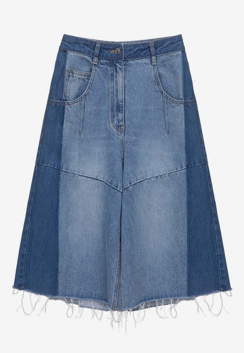 SJYP Denim Bermuda Shorts Blue