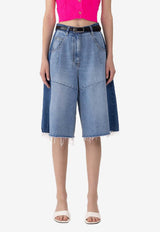 SJYP Denim Bermuda Shorts Blue