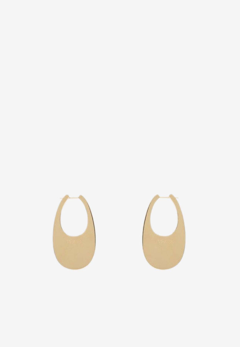 Coperni Swipe Drop Earrings Gold COPBI01725MET/Q_COPE-GOLD