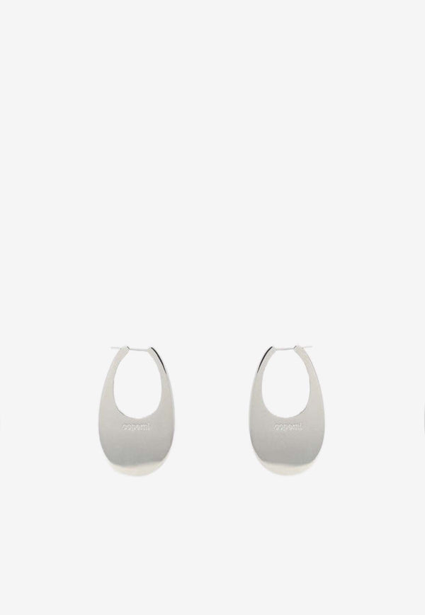 Coperni Swipe Drop Earrings Silver COPBI01725MET/Q_COPE-SILV