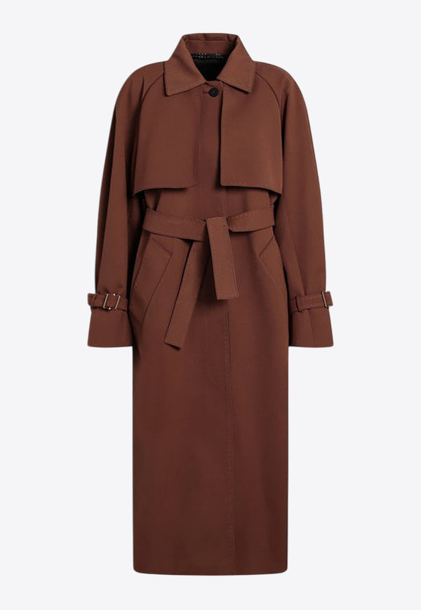 Max Mara Cosimo Water-Proof Oversized Trench Coat Brown COSIMOPL/P_MAXMA-003