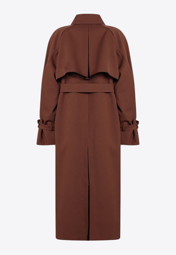 Max Mara Cosimo Water-Proof Oversized Trench Coat Brown COSIMOPL/P_MAXMA-003