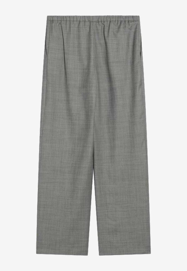 Loulou Studio Drawstring Tailored Pants Gray COVEWO/Q_LOULO-AN