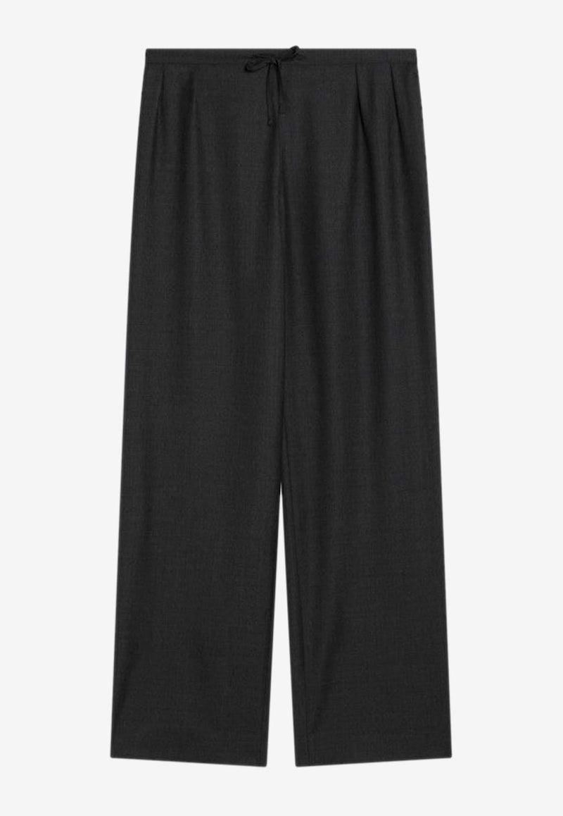 Loulou Studio Wide-Leg Tailored Pants Black COVEWO/Q_LOULO-BM