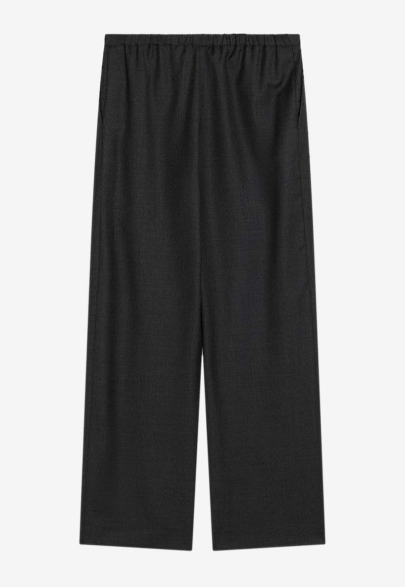 Loulou Studio Wide-Leg Tailored Pants Black COVEWO/Q_LOULO-BM