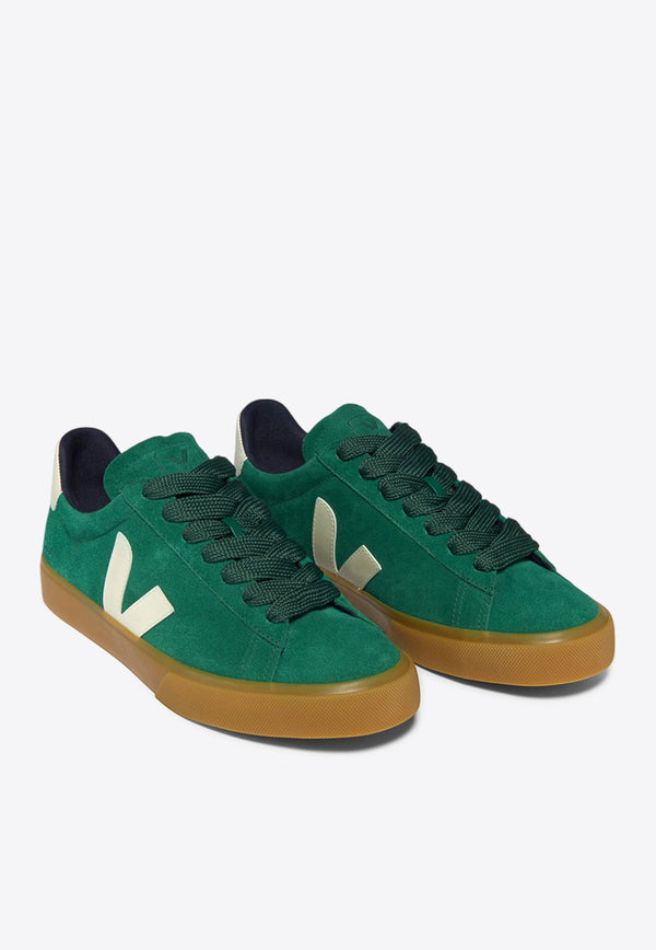 Veja Campo Suede Low-Top Sneakers Green CP0303695AGREEN