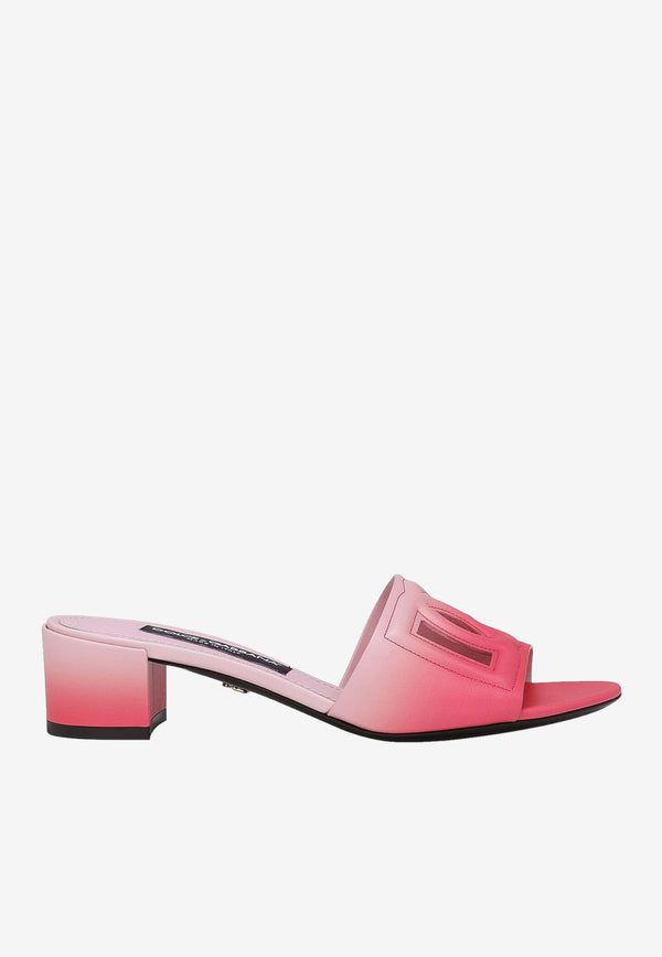 Dolce 
Gabbana Bianca 40 Leather Mules CR1139 AS204 HF5AC Pink