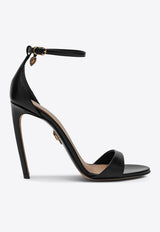 Dolce 
Gabbana Devotion 105 Patent Leather Sandals  Black CR1775A5738/Q_DOLCE-80999