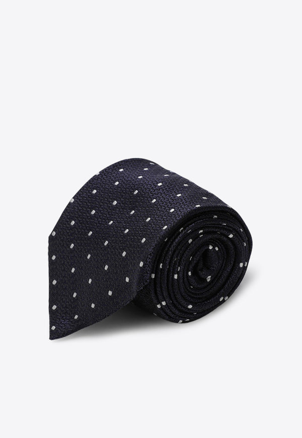 Destin Polka Dot Silk Tie Blue CR8TF12SI/P_DESSR-03