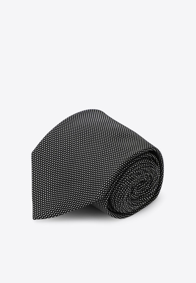 Destin Small Polka Dot Silk Tie Black CR8TF24SI/P_DESSR-01