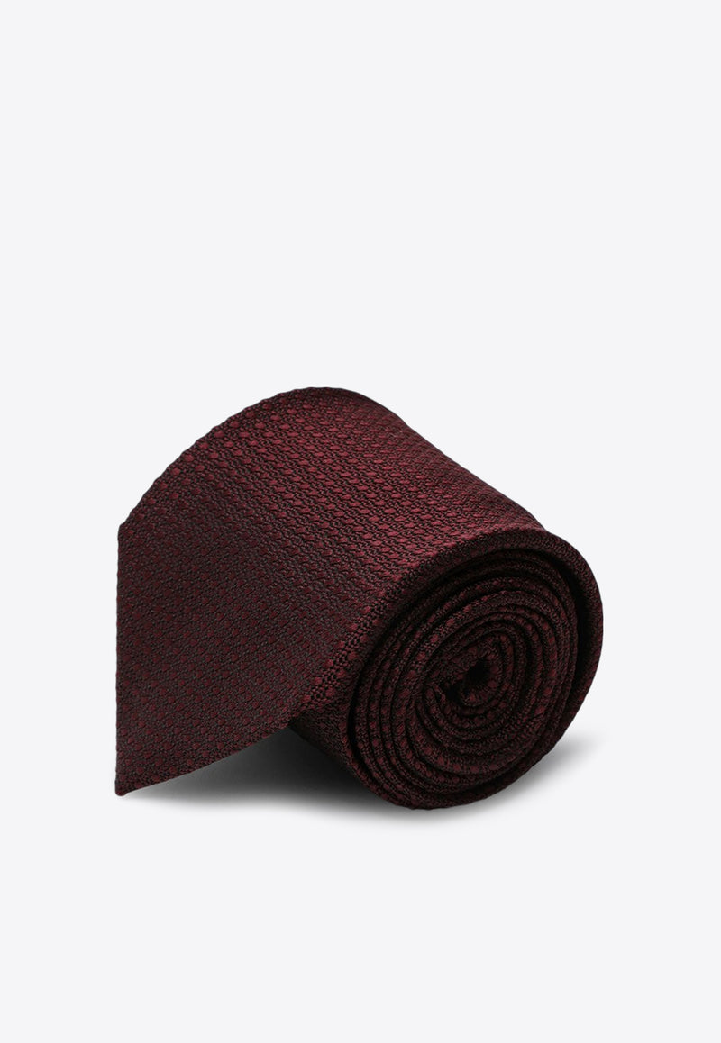 Destin Polka Dot Silk Tie Burgundy CR8TF36SI/P_DESSR-08