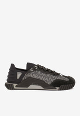 Dolce 
Gabbana Logo-Jacquard NS1 Low-Top Sneakers Black CS1810 AM998 8B969