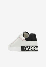 Dolce 
Gabbana Portofino Leather Low-Top Sneakers White CS2216AH526/Q_DOLCE-89697