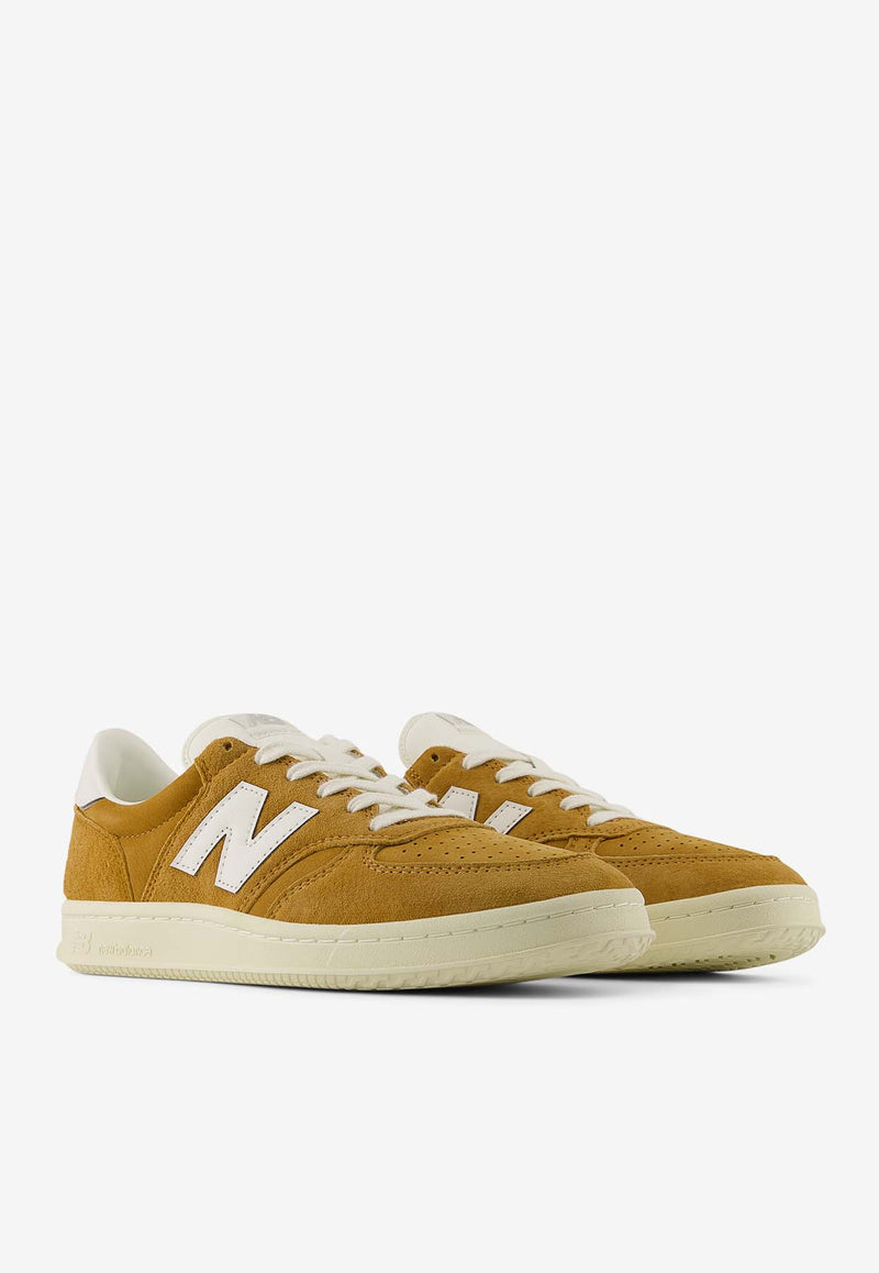 New Balance T500 Low-Top Sneakers in Tobacco with Angora and Sea Salt CT500CI