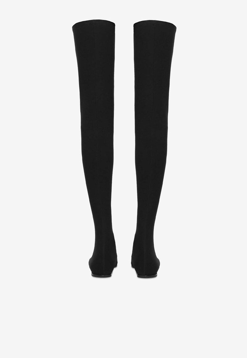 Dolce 
Gabbana Stretch Over-the-Knee Boots CU1115 AV590 80999 Black